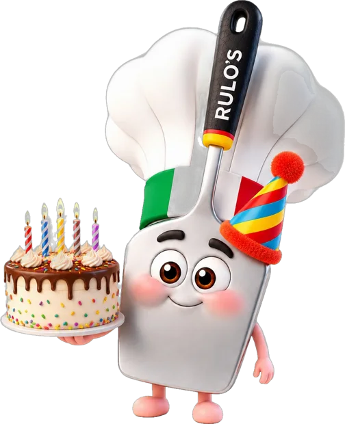 Pícaro con pastel de cumpleaños